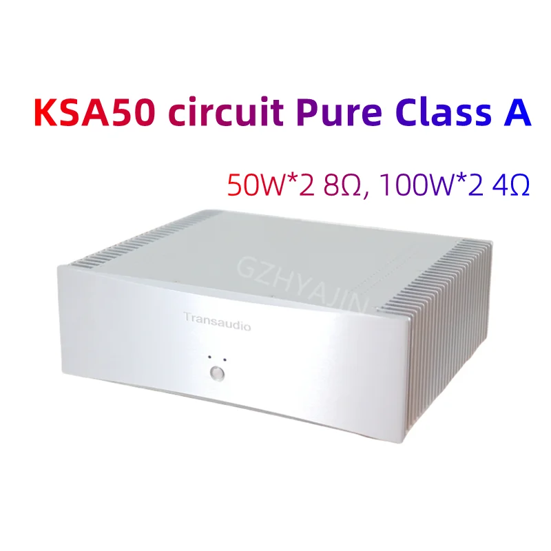 Latest  KSA50 circuit Pure Class A Amplifier A50 Output Power Nippon steel  COW 50W*2 8Ω, 100W*2 4Ω 3 pairs  MJL3281/MJL1302