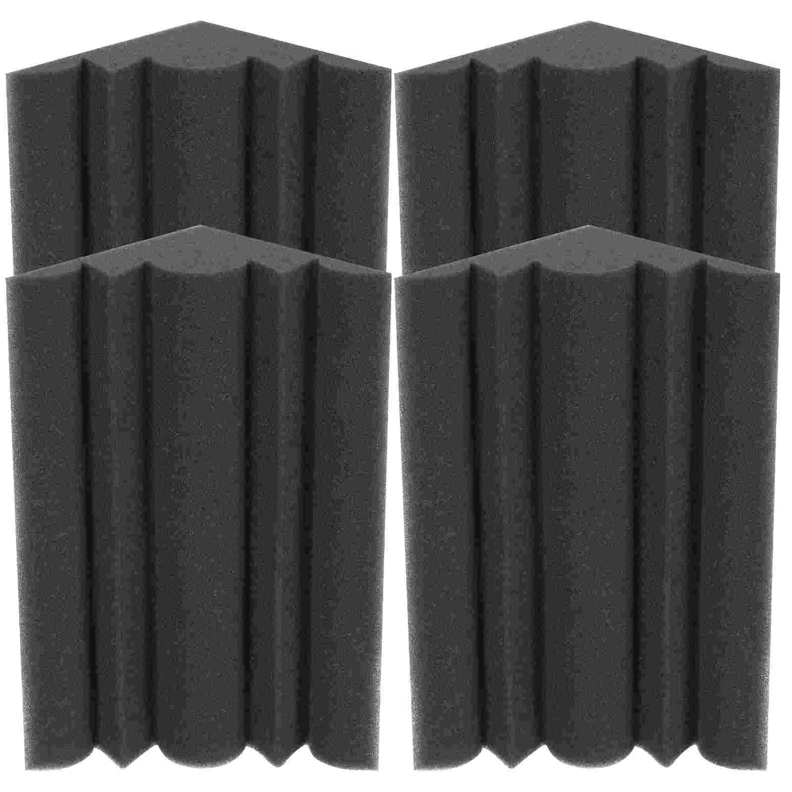 4 Pcs Sound Insulation Material Soundproofing Noise Cancelling Supplies Reduction Wall Studio Acoustic KTV