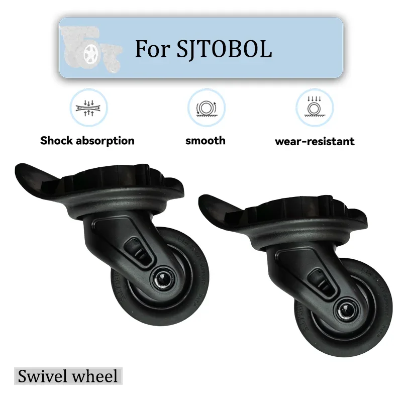 

Аксессуар для колес багажной тележки SJTOBOL Model T-1101, 360 градусов ° Прочный универсальный сменный ролик