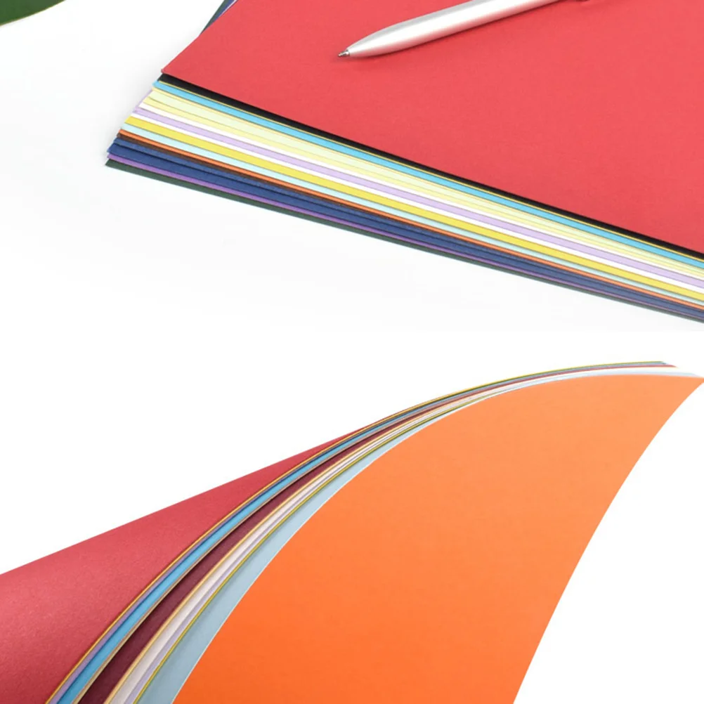 50 peças papelão colorido durável a4 10 cores diferentes papel grosso não é fácil quebrar papelão de presente artesanal para crianças