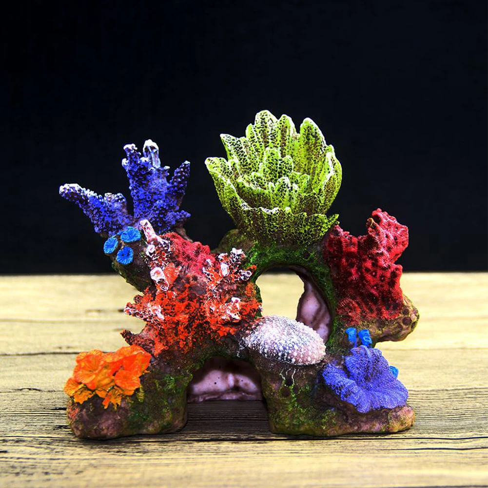 

Resin Coral Reef Ornament Underwater World Decoration Environments Aquarium Fish Tank Landscaping Decor