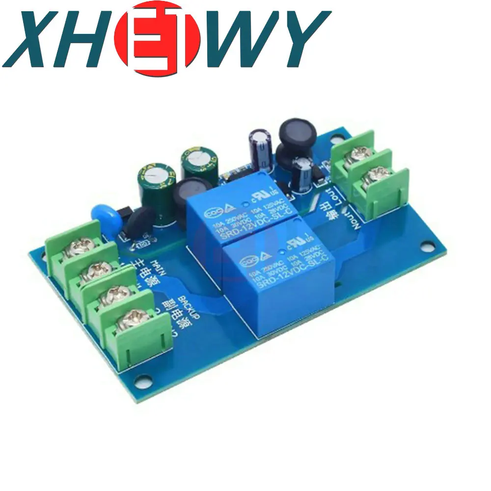 220V 10A 2 Channel Automatic Power Switch Module Dual Input Power-off Switcher Transfer Board Emergency Backup Power Supply