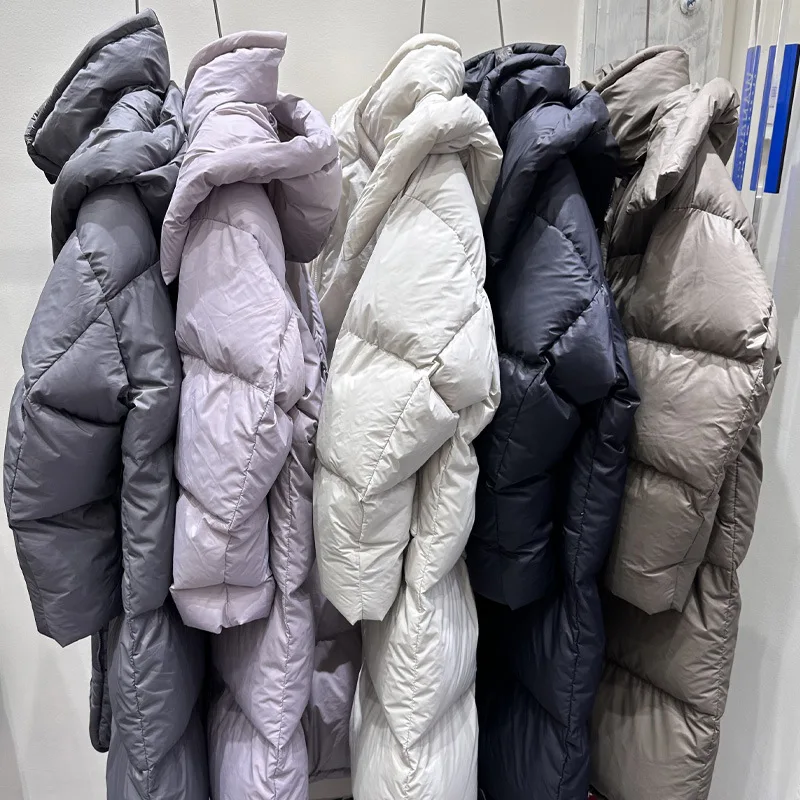 New Winter Clothes Women Puffer Soft Cotton Coat Women Mid-Length Over-the-knee Oversized Loose Thickened Warm Coat Parkas