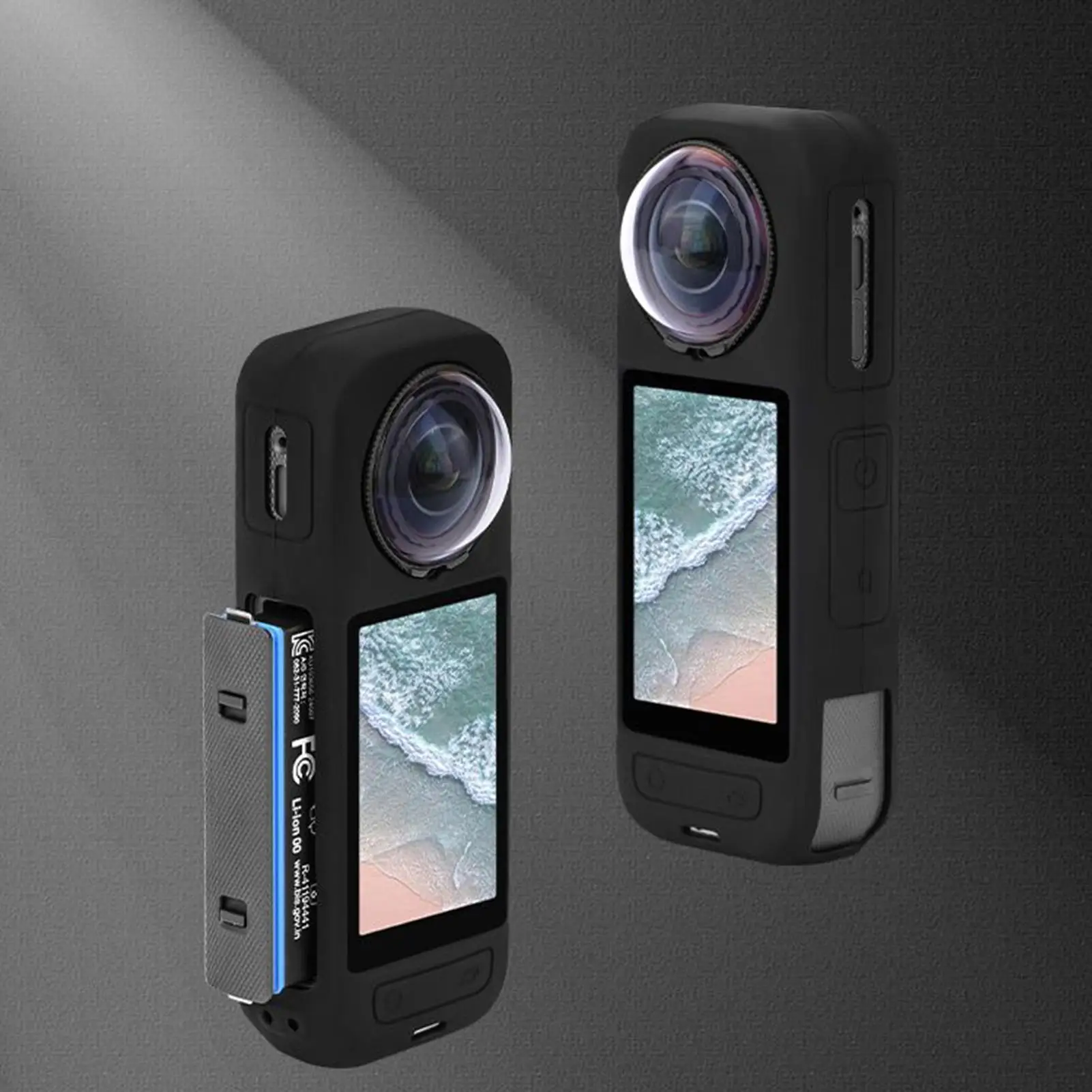 ل Insta360 X5 سيليكون حافظة كاميرا المضادة للخدش غطاء كاميرا سيليكون واقية قذيفة المضادة للخدش الملحقات ل