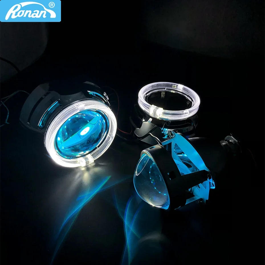 

Ronan Upgrade Metal 3.0'' H1 Pro HID Bi xenon Projector lens LHD RHD suit for H4 H7 Headlight LED Optic Angel Eyes Car Styling