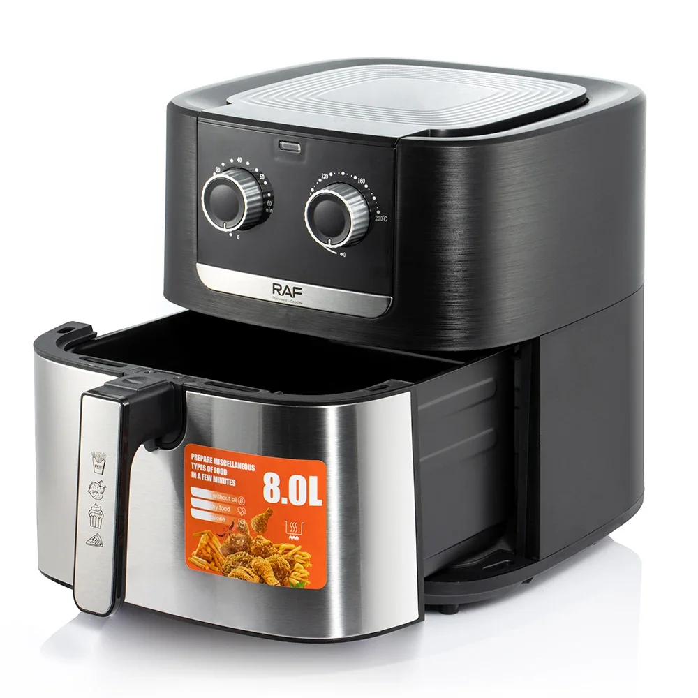 

#For RAF R.5016 12 in 1 Multifunctional Manufacturer Freidora de Aire 8 Liter Air Fryer Oil Free Stainless Steel Air Fryer