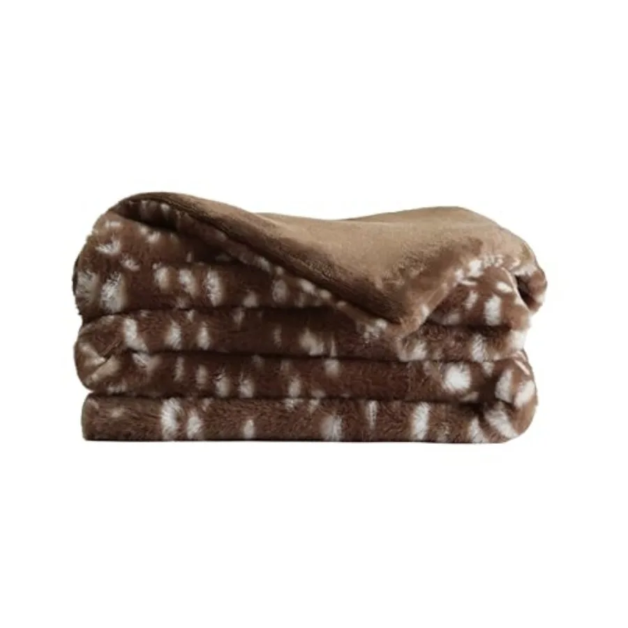 

Lil' Pet Marsh Faux Fur Pet Blanket Extra Soft, Lightweight, Washable Dog Blanket Comfort and Protection for Couch, Crate, or B