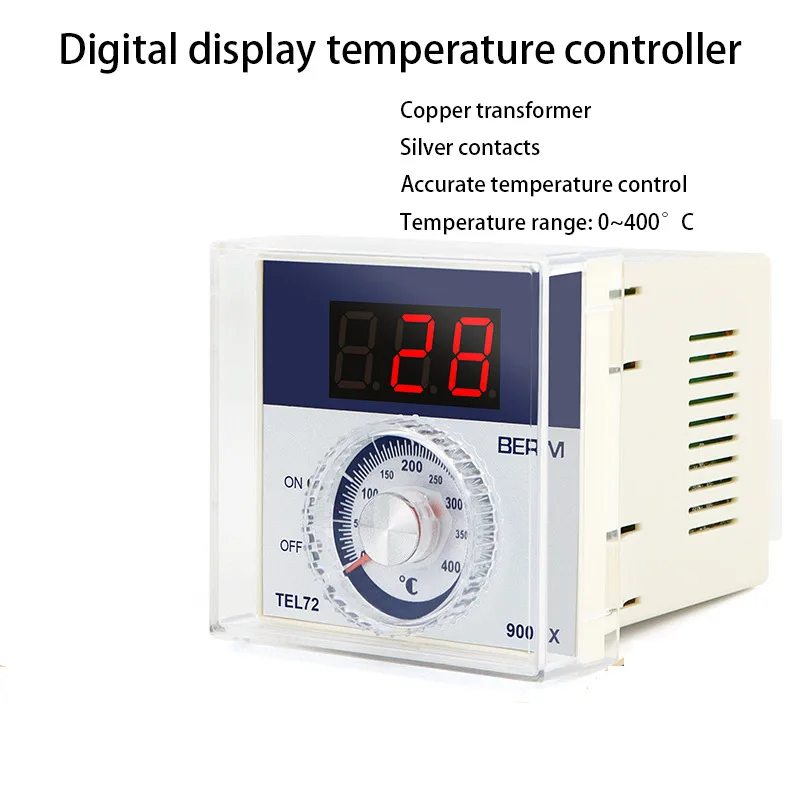 TEL72-9001 Electric Oven Gas Oven Fish Roaster Temperature Controller 220V K Type Temperature Gauge Thermostat