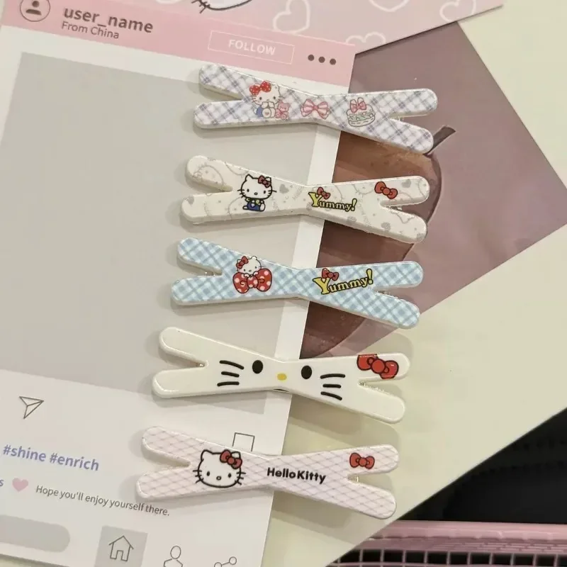 

Sweet Girly Heart KT Cat Hairpin Cute cartoon Student Bangs clip Side clip ins High Appearance Level Hairpin Hair accessories