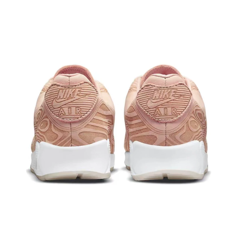 Nike Air Max 90 Comfort Nonslip Leisure Ventilate Air-Cushion Wear-Resisting Cushioning Low-Cut Running Shoes Pink DC7948-100