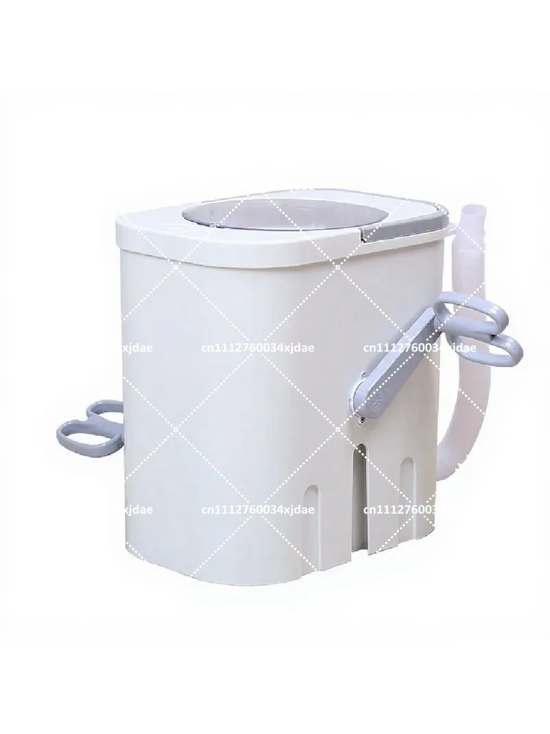 Manual Portable Washing Machine for Student Dorm, Hand Crank Compact Washer for Underwear and Small Clothes