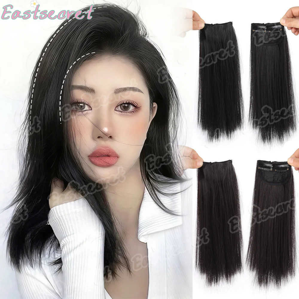 

Накладные пряди для волос на заколках: натуральные и синтетические, 8/12 дюймов, для увеличения объема