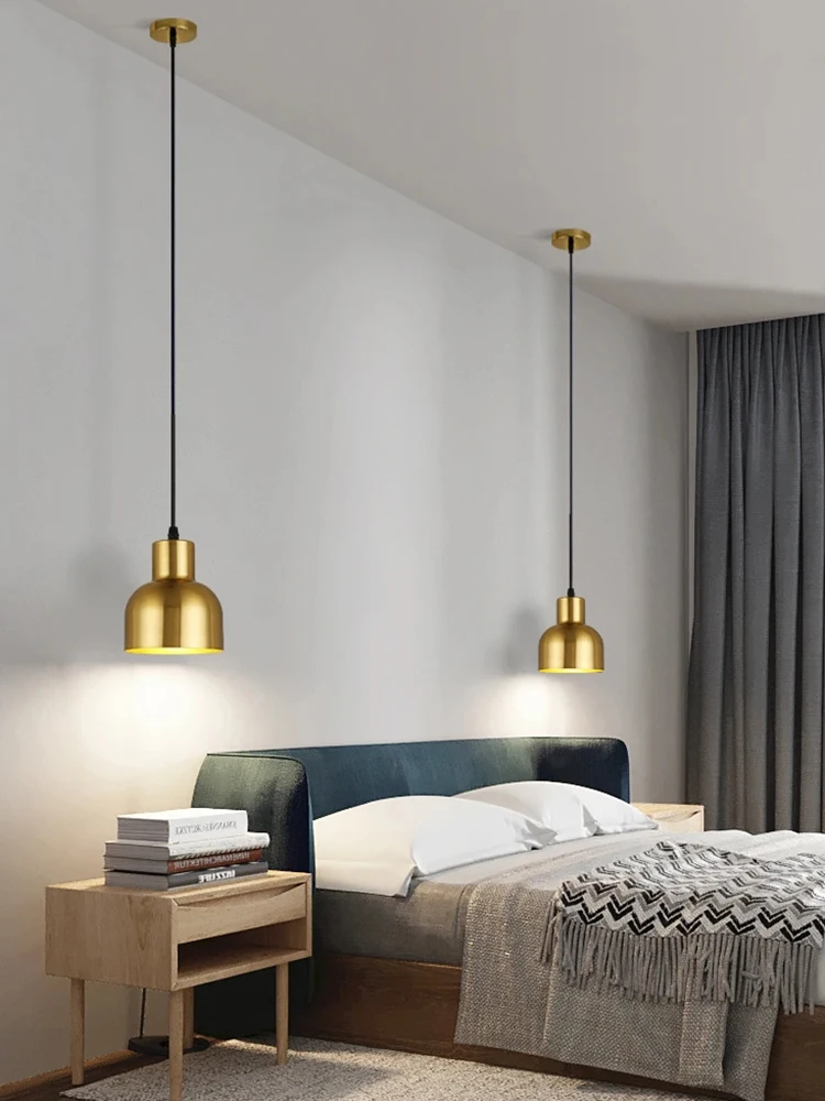 Simple and Fashionable Single Chandelier Bedroom Bedside Restaurant Long Line Light Corridor Store Card Seat Decorative Light