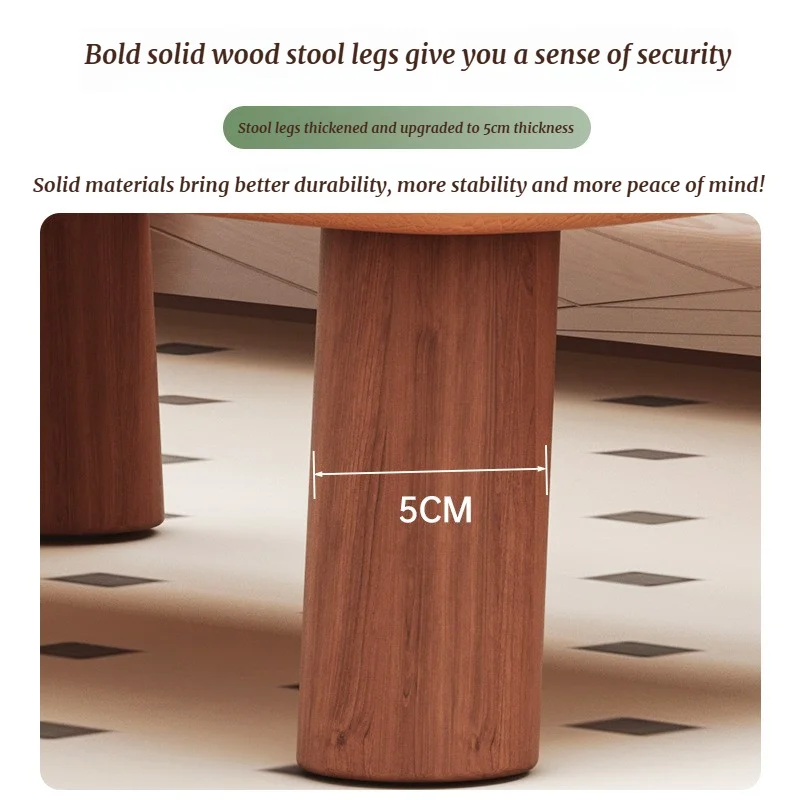 مقعد صغير للاستخدام المنزلي، مقعد أريكة بسيط لغرفة المعيشة، مقعد طاولة القهوة، مسند قدم جلدي مبتكر، مقعد مربع، صغير #3