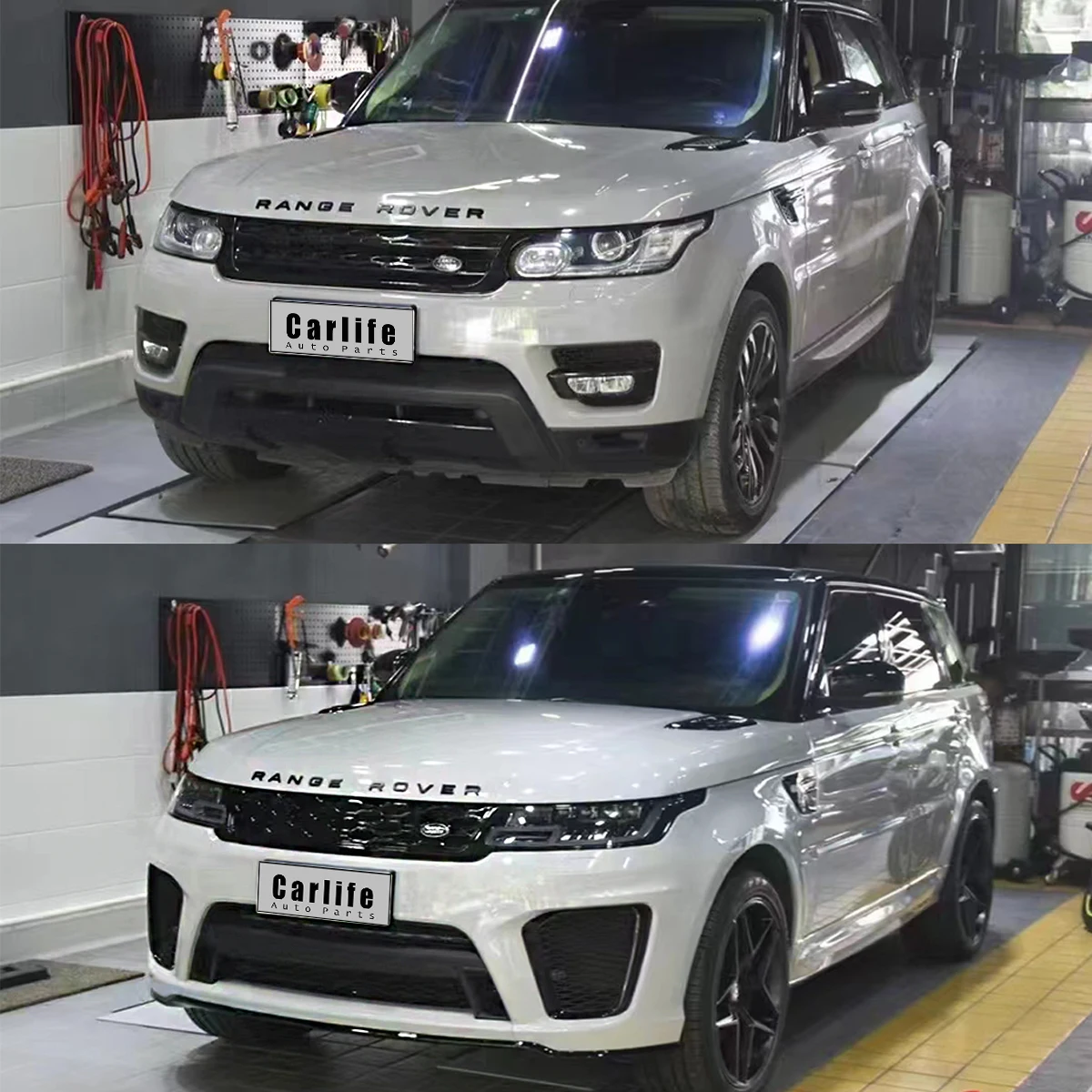 Range rover sport L494 2014-2017 year turning 2020 SVR style performance part with bumpers grilles fenders for range rover sport