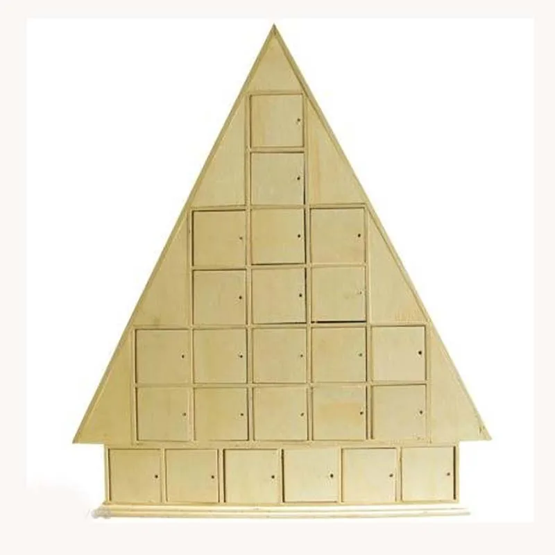 

Christmas Tree Design Wooden Draw Advent Calendar