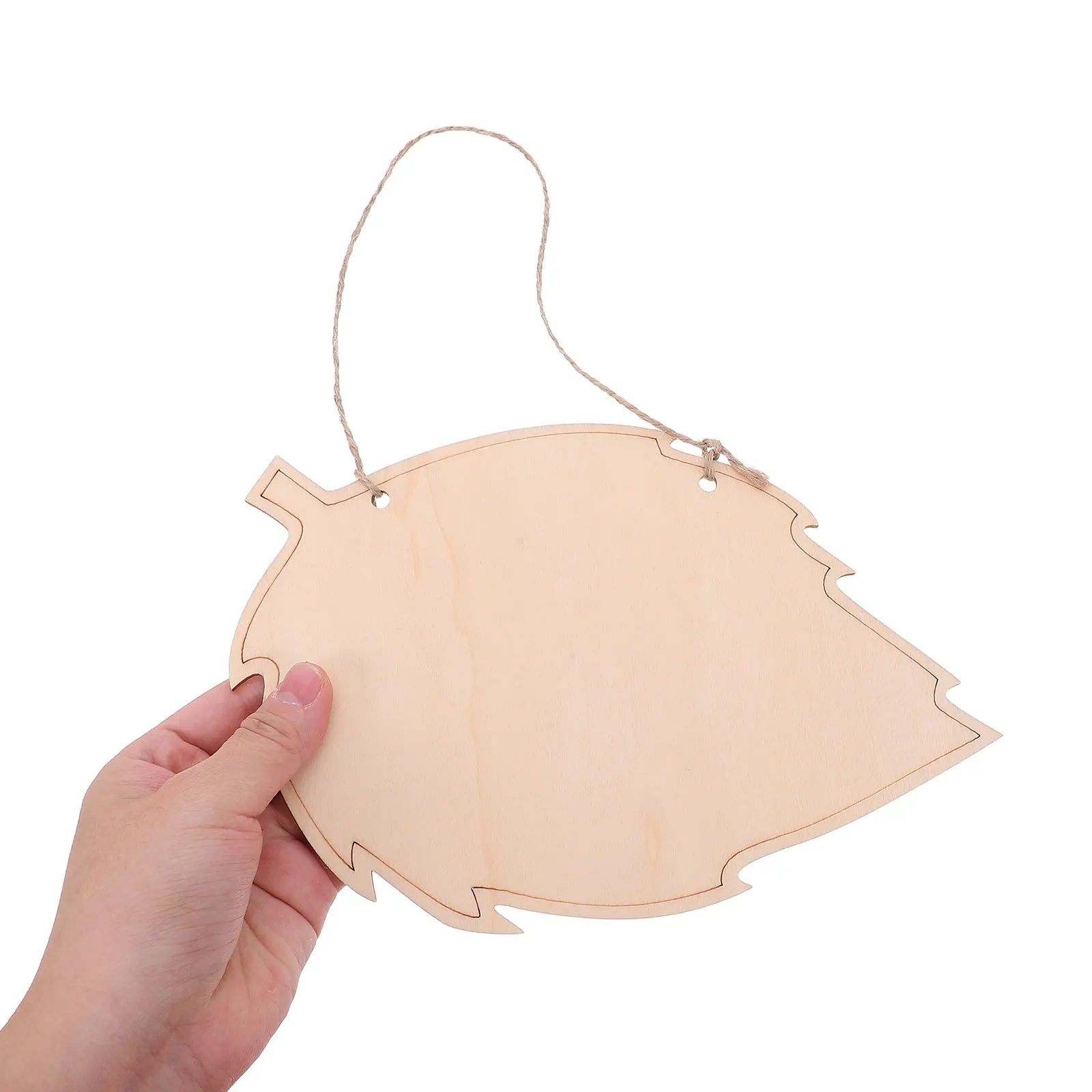 

8pcs Hanging Blank Wood Plaque Unfinished Natural Solid Wood Diy Craft Wall Decor For Home Party Garden Event Decoration Crafts