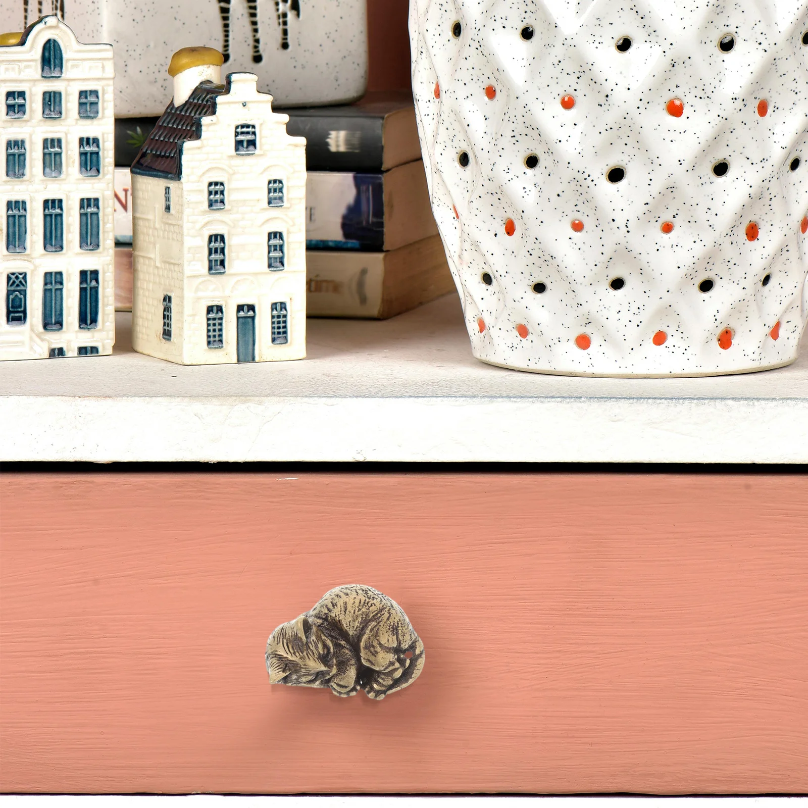 

Cat Brass Door Knobs Design Decorative Vintage Hardware Cabinet Handles Elegant Gold Pulls for Furniture Drawer Pulls