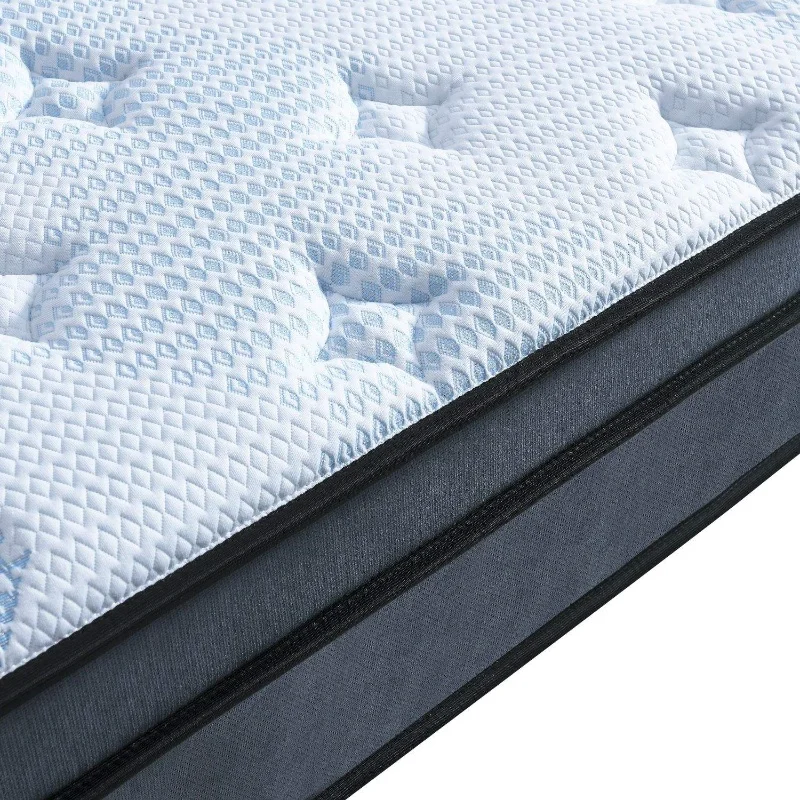 مرتبة زنبركية جيب مستقلة رائجة البيع عالية الجودة مع رغوة الذاكرة بحجم كينغ كوين للسرير نشمر في صندوق #4