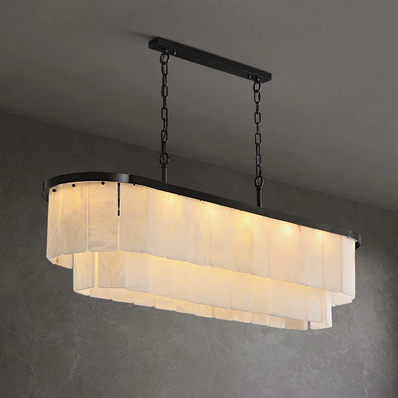 

All copper marble chandelier post-modern simplicity light luxury designer living room dining room bedroom model room villa hotel