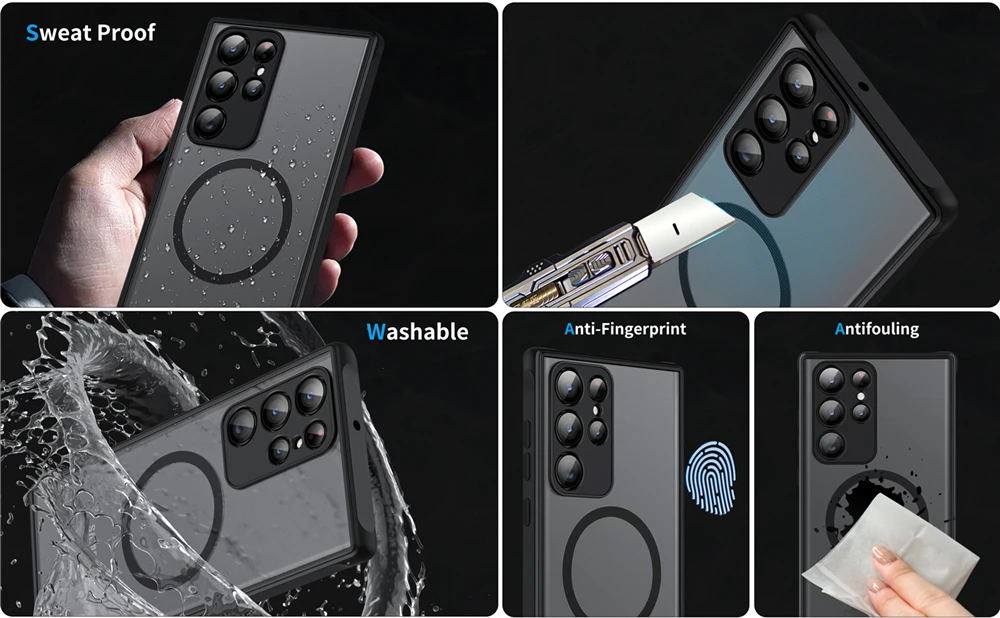 Magsafe Stoßfeste Hüllen für Samsung Galaxy A57 A55 A25 A35 A54 A37 A17 A07 A56 A36 A26 A16 A52 S 5G M07 Magnetische Ladehülle – Detail 4