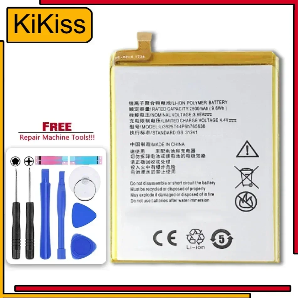 Li3925T44P6h765638 2500mAh Battery For ZTE BLade V8 Lite 5.0 inch Mobile Phone Batteries + Tools