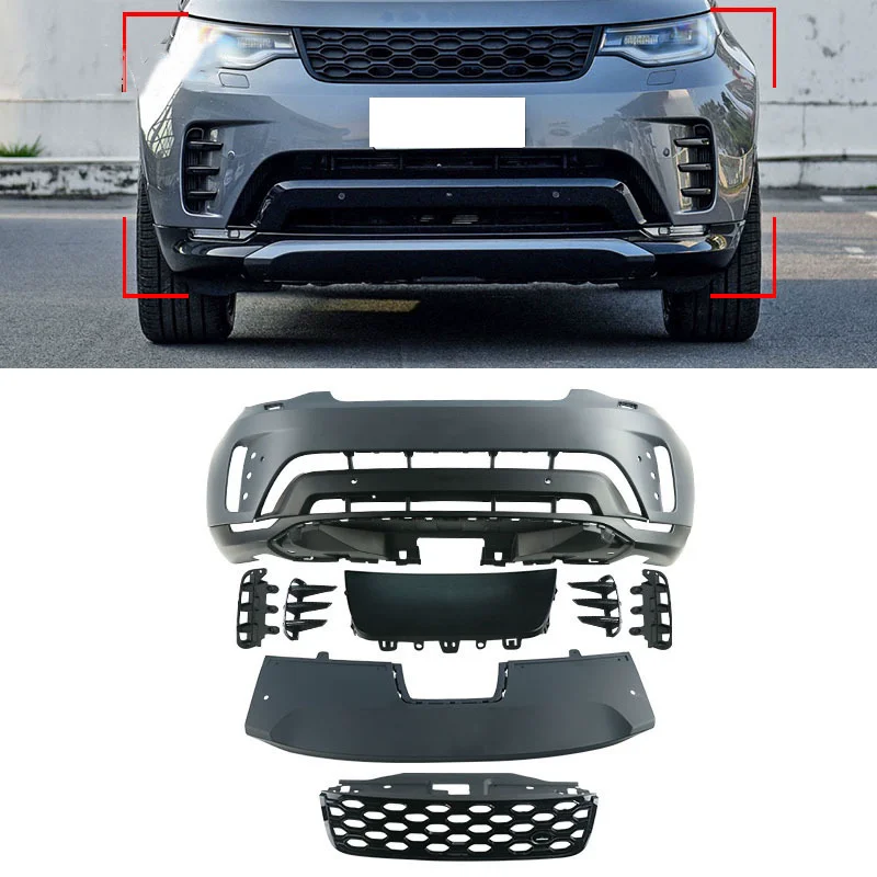 Car Body Kit for Land Rover Discovery 5 2015-2019 modified new style Front Bumper Rear Bumper Grille surround Car Accessories