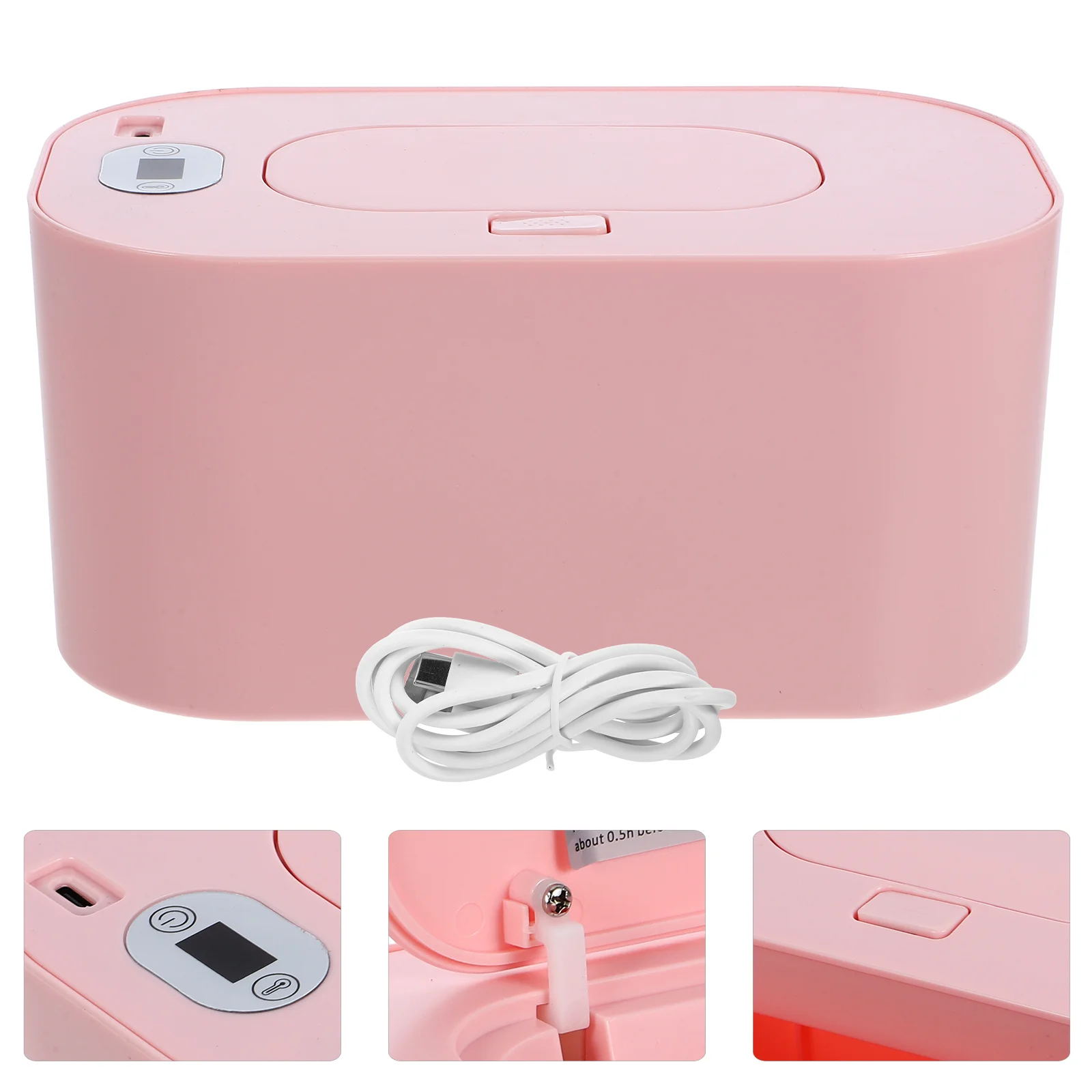 1Pcs Baby Wet Tissue Warmer Heating Box Thermostat Adjustable Temperature Low Saving Heater Wipe Warmer