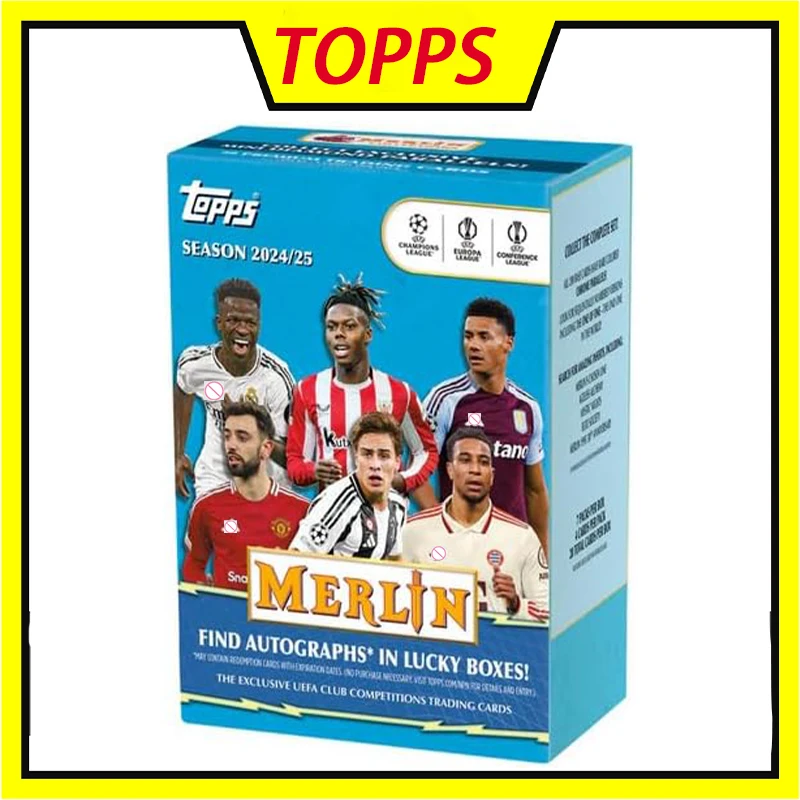 

2024 25 Topps Merlin UEFA Club Competitions Blaster Box Official Collectible Game Trading Cards