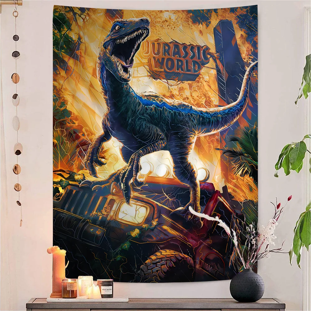 

Jurassic Park DIY Wall Tapestry Hanging Tarot Hippie Wall Rugs Dorm INS Home Decor