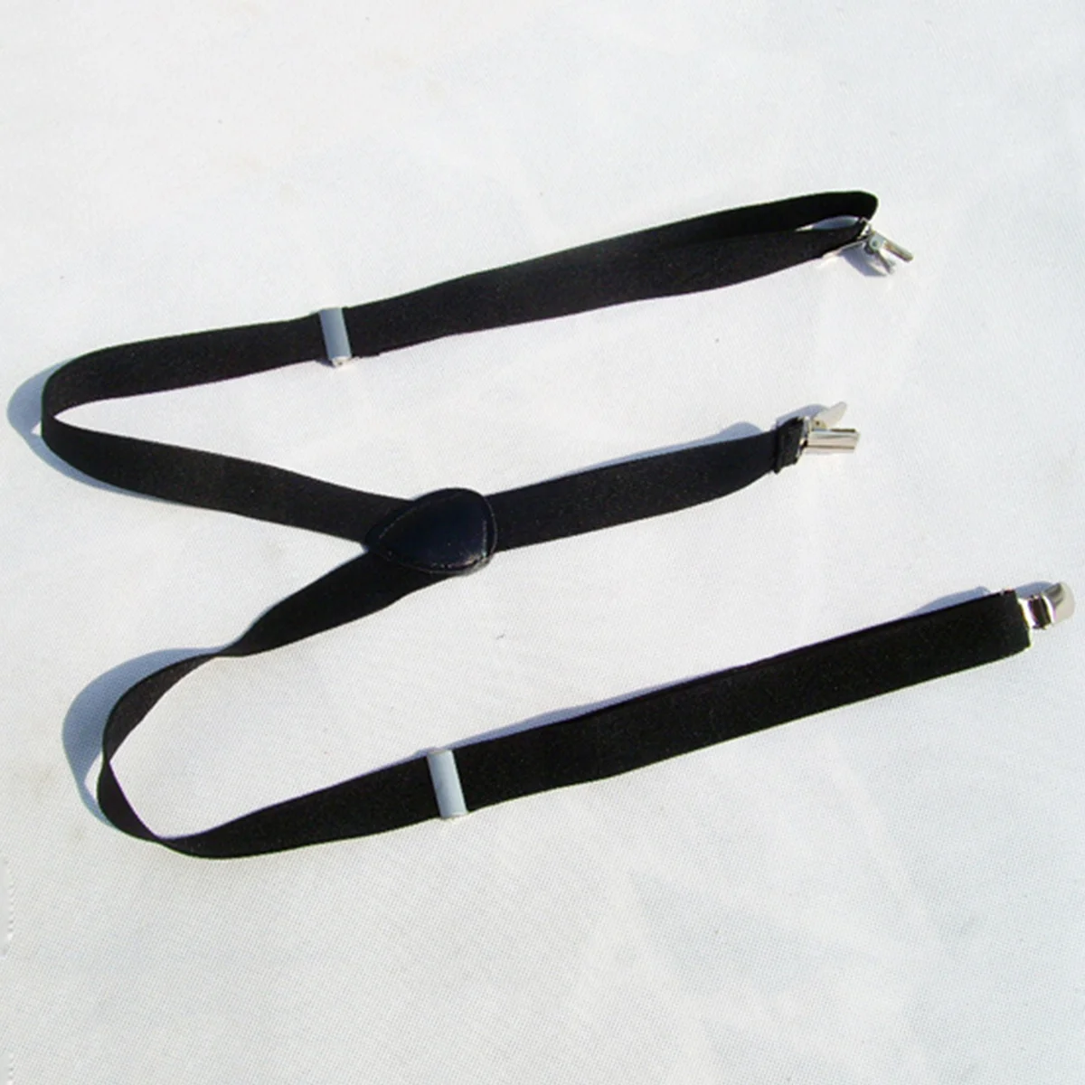 Tirantes para hombres y mujeres, Clip antideslizante negro, pantalones cortos resistentes a la oxidación, tirantes elásticos, correas para pantalones