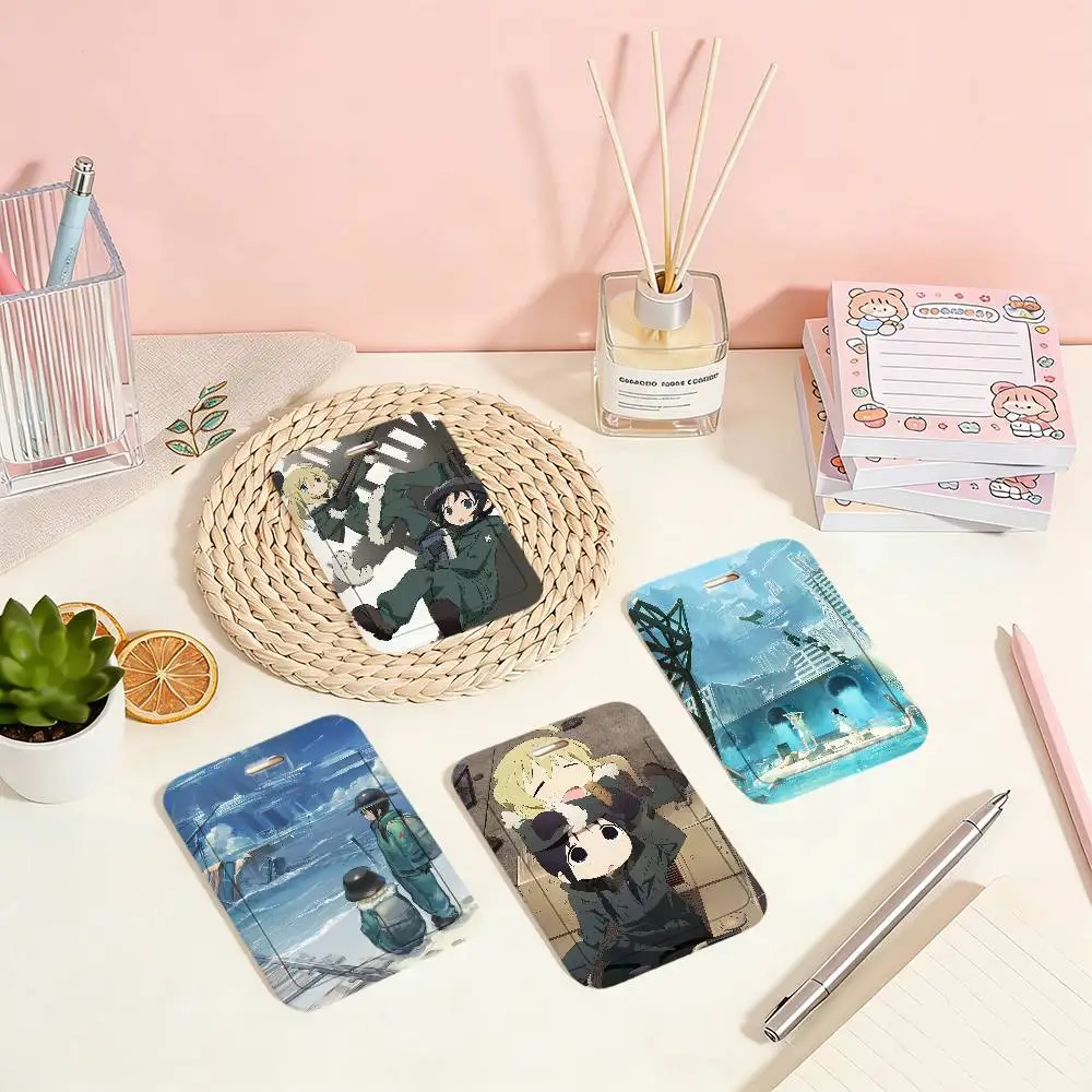 

Anime G-Girls L-last Tour Waterproof Anti-lost Student Card Holder Suitable for Work Permit Subway Bank Access Control Meal Card