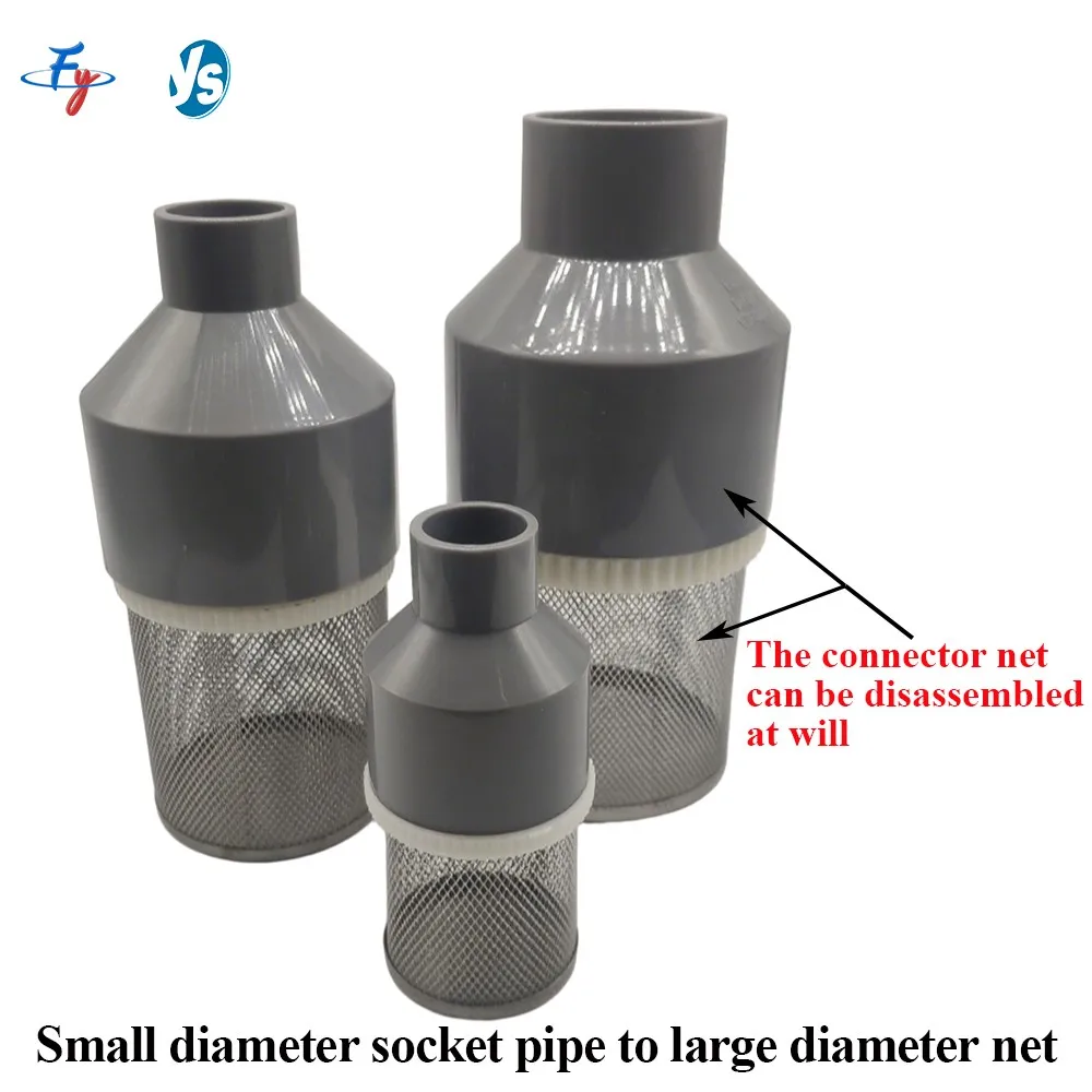 PVC Joint Stainless Steel Filter Water Clean Hose Filter for Water Heaters Garden Irrigation Connectors Inner Orifice 20/25/32 m