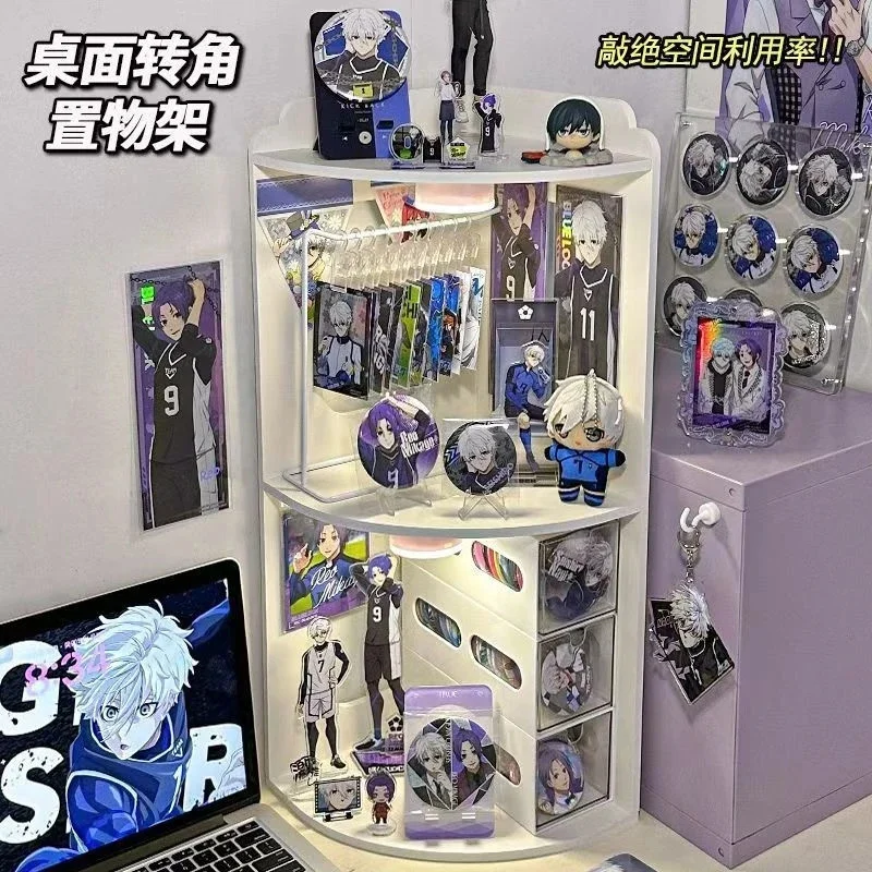 

Badges Storage Rack Display Stand Box Tray Large Capacity Anime Badge Holder Ita Box Pin Badge Protector Desk Organizer Cabinet