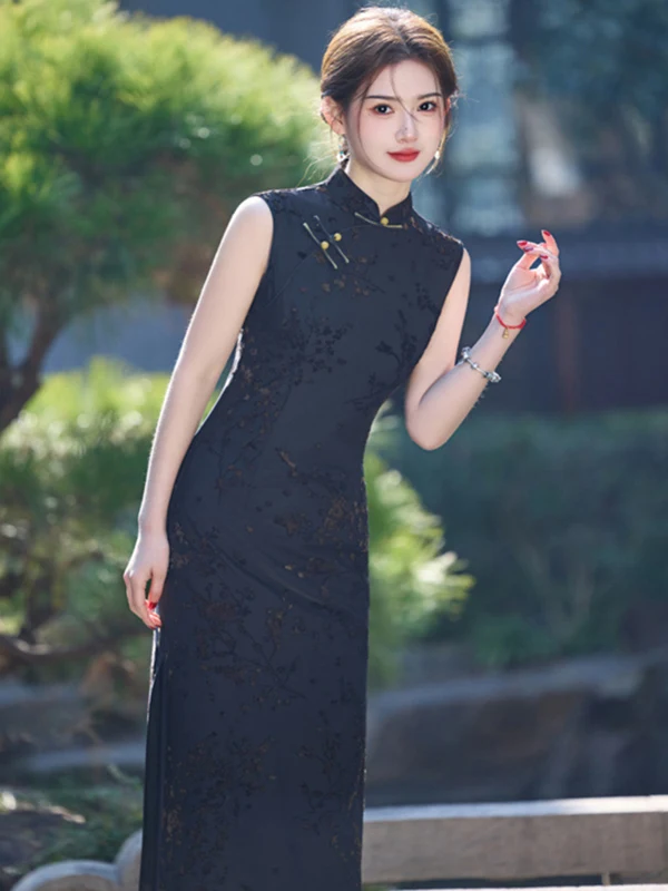 retro-anghai-sle-velvet-tie-dye-svel-qipao-dr-young-casual-daily-wear-spring-summer-new-sle-breathable-midi-dr