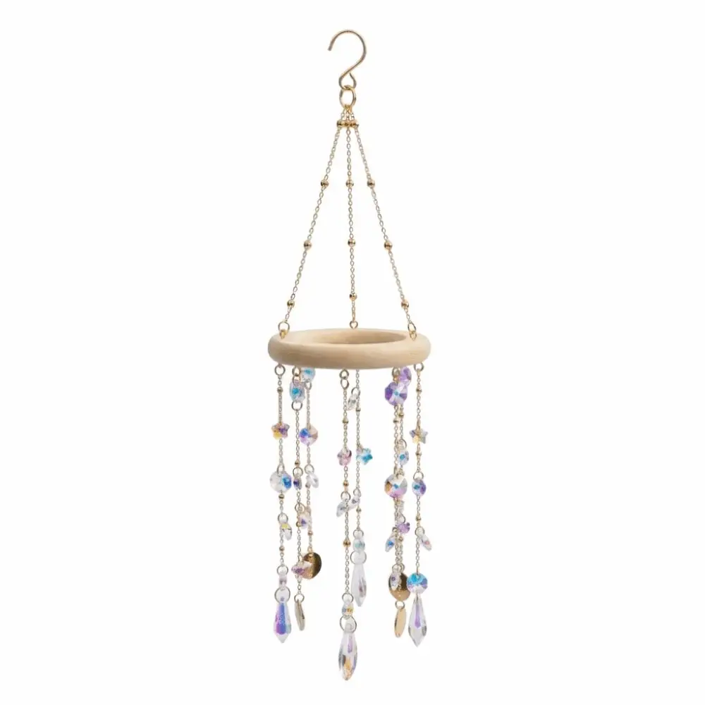 Hanging Crystal Sun Catcher Light Refraction Exquisite Window Hanging Decor Retro Dreamy Prism Rainbow Maker Garden Decor
