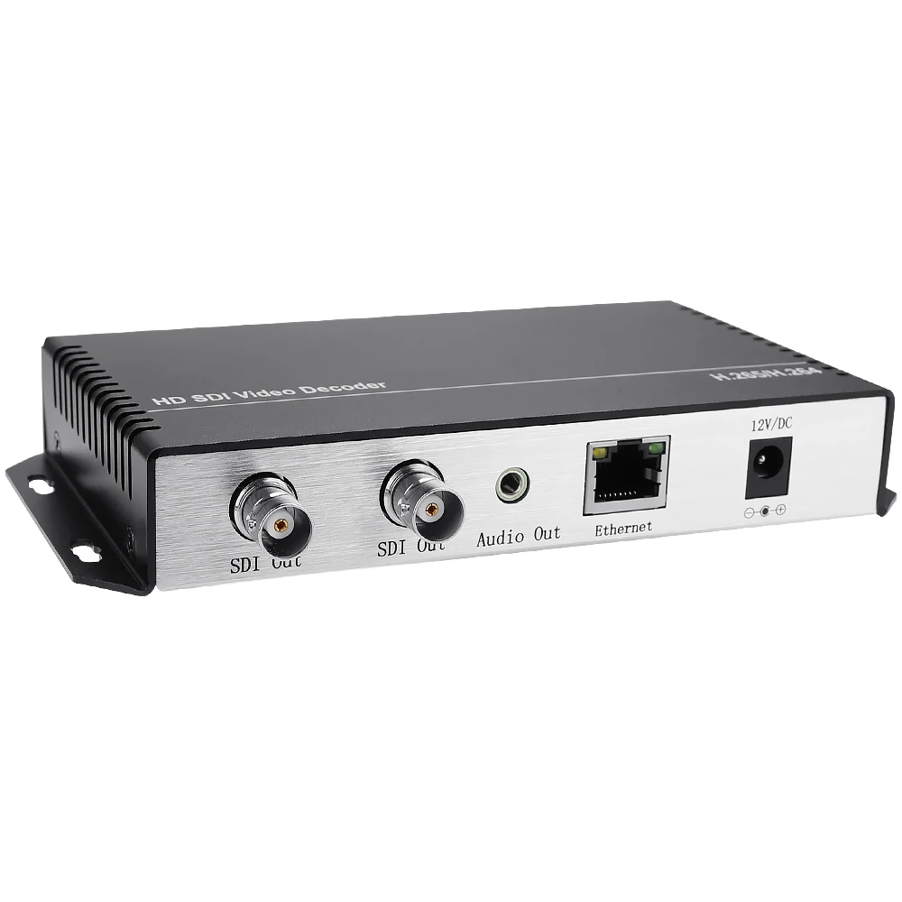 Decodificatore HD 3G SDI Streaming IP a decodificatore audio video HD-SDI H.265 H.264 HTTP RTSP RTMP UDP Convertitore da HLS a SDI