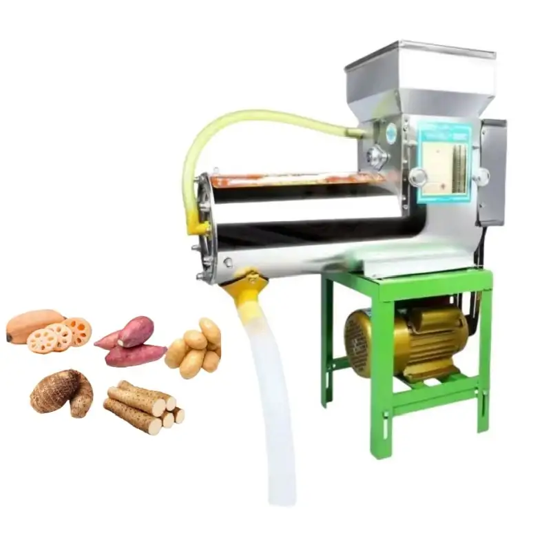 China Tuber Starch Separator Machine, Sweet Potato Cassava Lotus Root Crusher Grinder for Slurry & Residue Separation