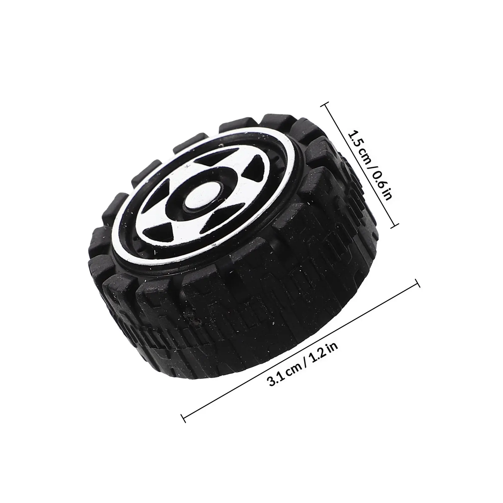 50Pcs Smooth Surface Plastic Wheels for Rc Car Repair Craft Projects Toddlers Creative Play Educational Birthday Christmas Gift