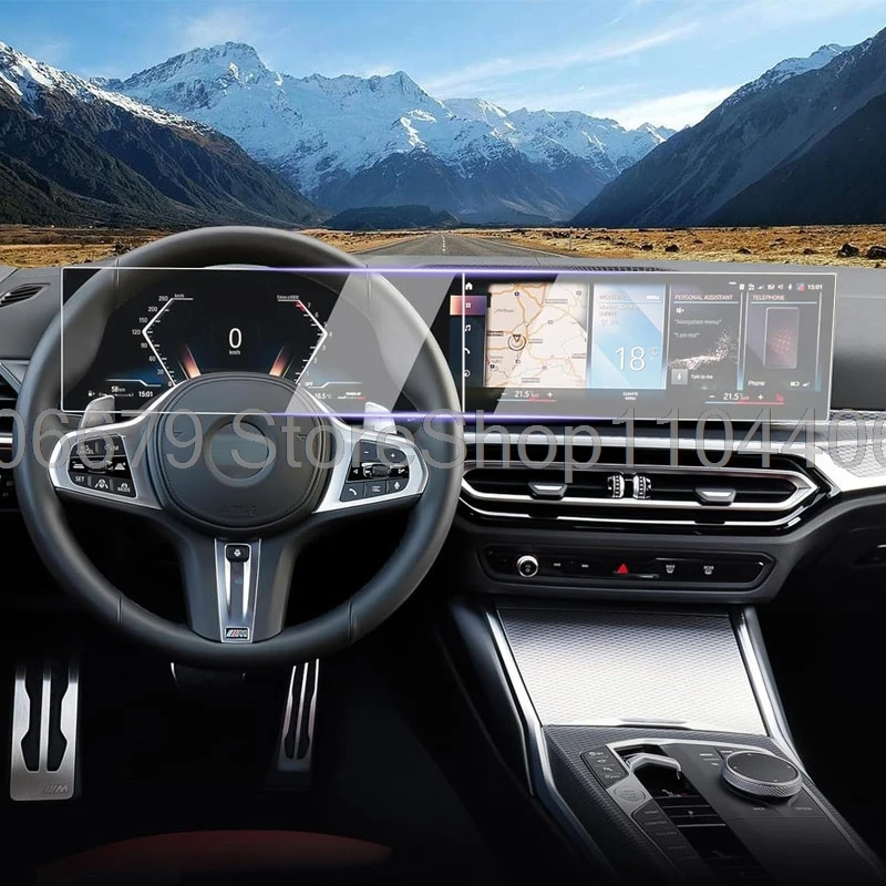 

Car protective film Tempered Glass Screen Protector For BMW iX i4 i7 X7 iX i3 2023-2025 14.9 Inch car gps 12.3inch dashboard