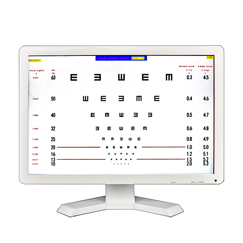 Vc-3 Screen Tv Set Available Vision Chart Panel Led Visual Acuity Testing Chart 19 Inch Eye Vision