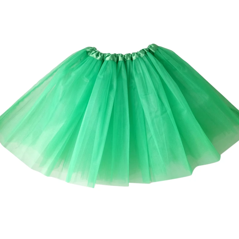 Adult Girl Three Layered Ballet Dance Tutu Skirt Classic Solid Color Half Skirt Mesh Mini Pleated Dress 2024 New