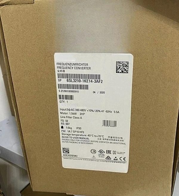 

Brand New Original Frequency Converter 6SL3210-1KE14-3UF2 6SL3210-1KE13-2UF2 6SL3210-1KE13-2AF2 6SL3210-1KE14-3AF2Fast shipping