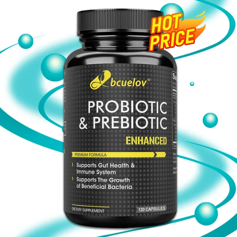 Bio Probiotic Capsules with 440 Million CFU Digestive Enzymes Help Accelerate Gastric Digestion and Immune System Metabolism