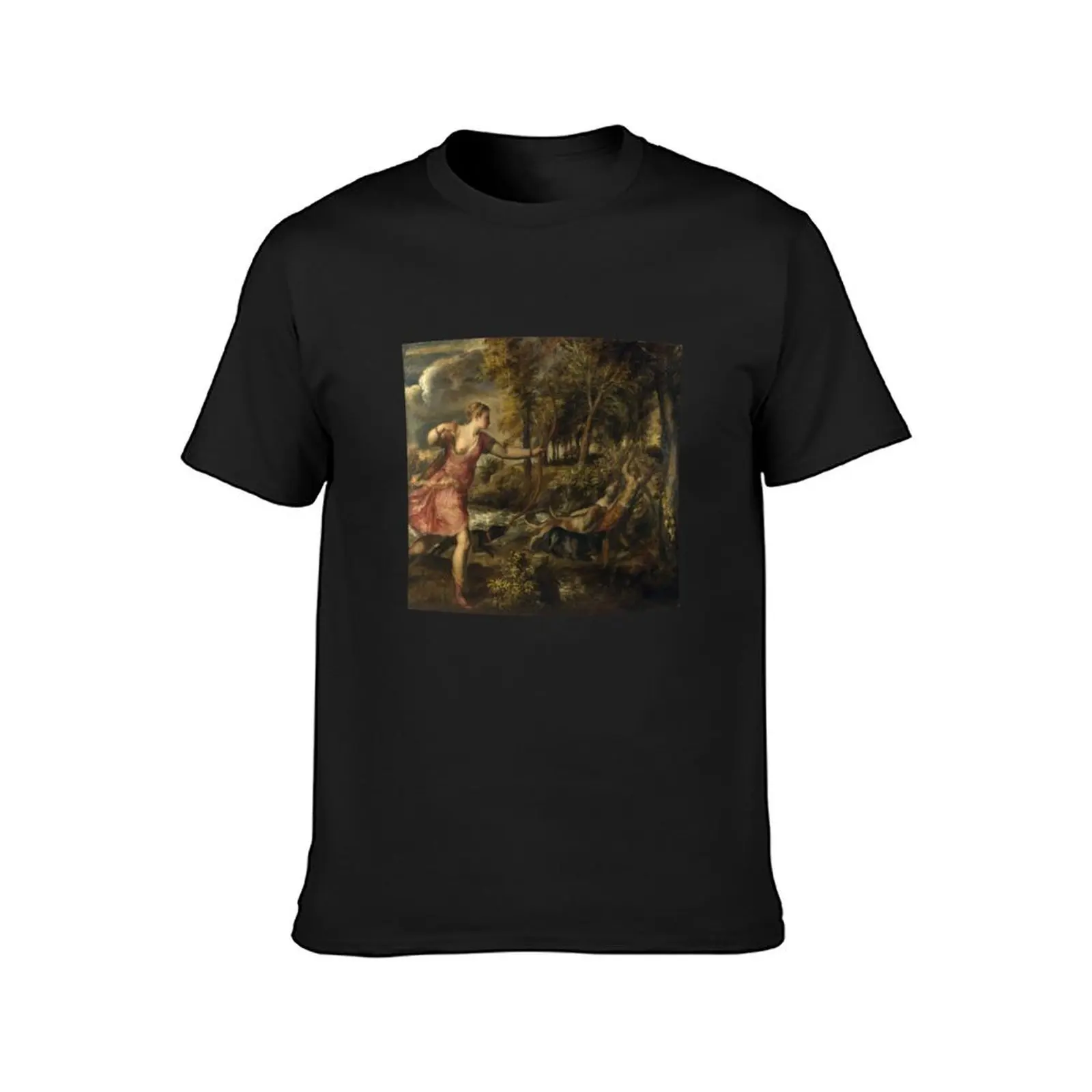 The Death of Actaeon by Titian - Ovid Metamorphoses T-Shirt vintage clothes boys animal print mens graphic t-shirts big and tall