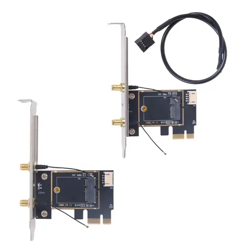 M.2 WiFi Card to PCIe Slot Conversion PCIE WiFi Card Adapters PCIe Conversion T3EB