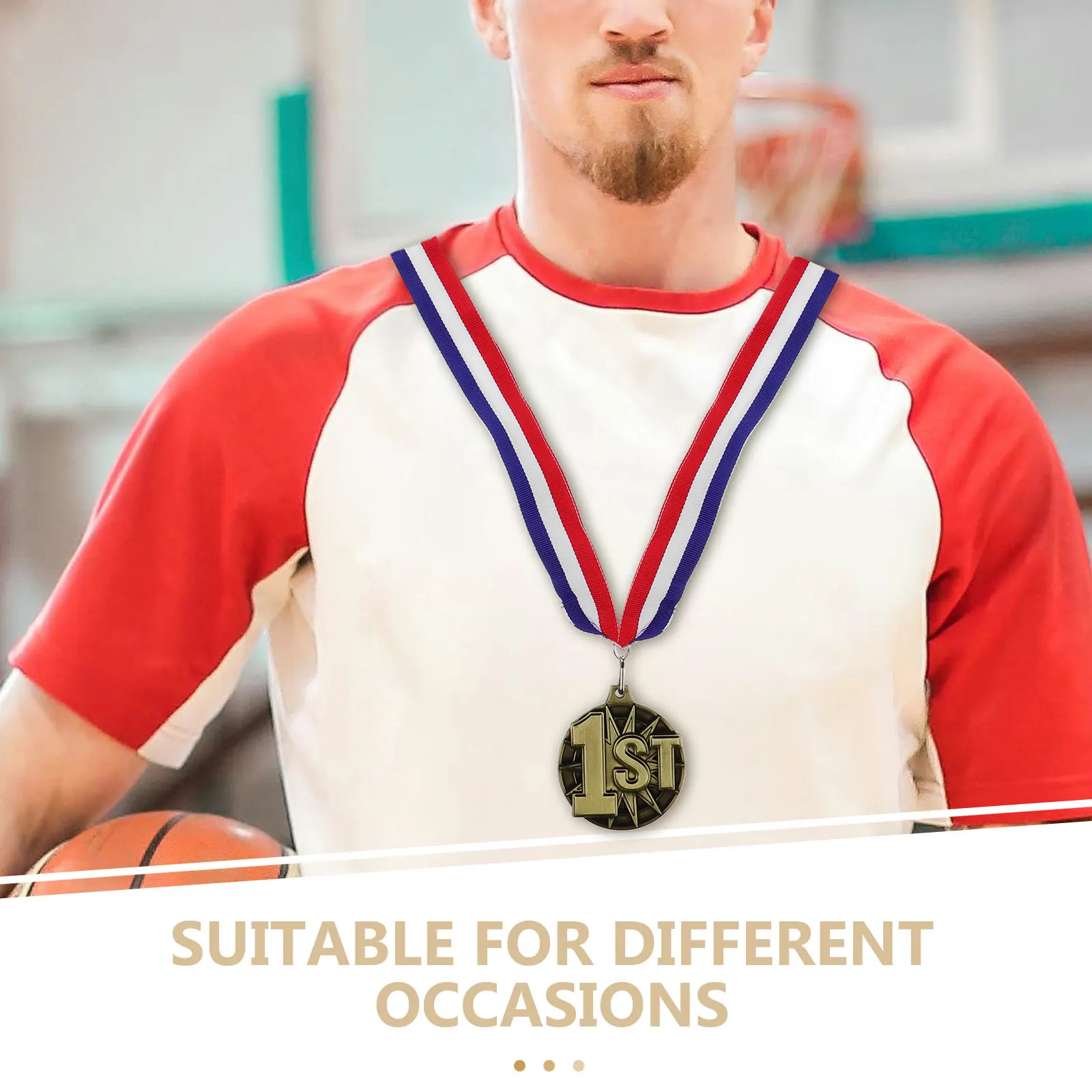 

Изысканные спортивные медали из цинкового сплава, 3 шт., с рельефным дизайном и гладкими краями, для награждения на соревнованиях и школьных мероприятиях