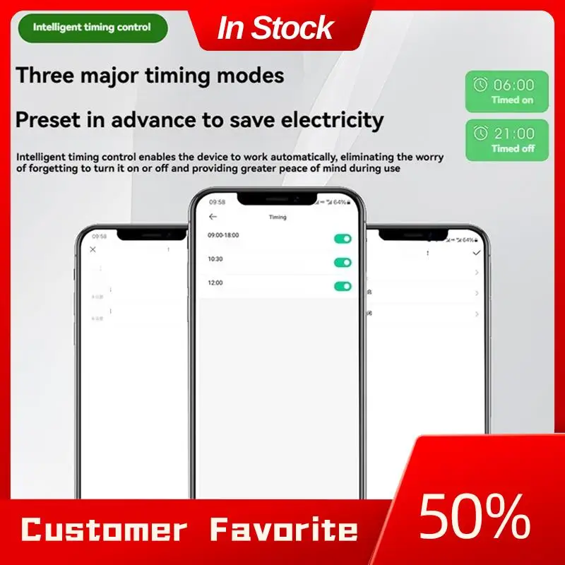 AT03 Top AC90-300V Wifi Smart Circuit Breaker Over Current Under Voltage Protection Power Metering Wireless Remote Control 63A