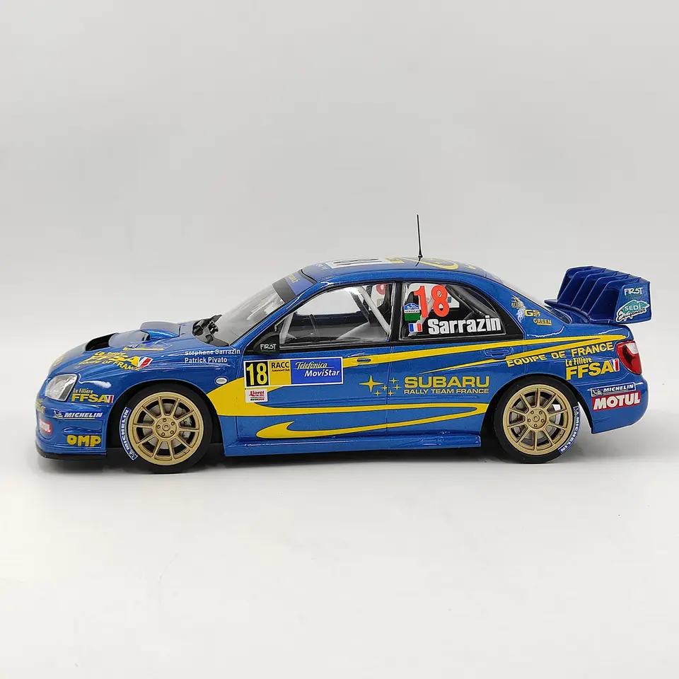 Diecast IXO 1:18 Scale Subaru Impreza S9 WRC #18 Rally Alloy Car Model
