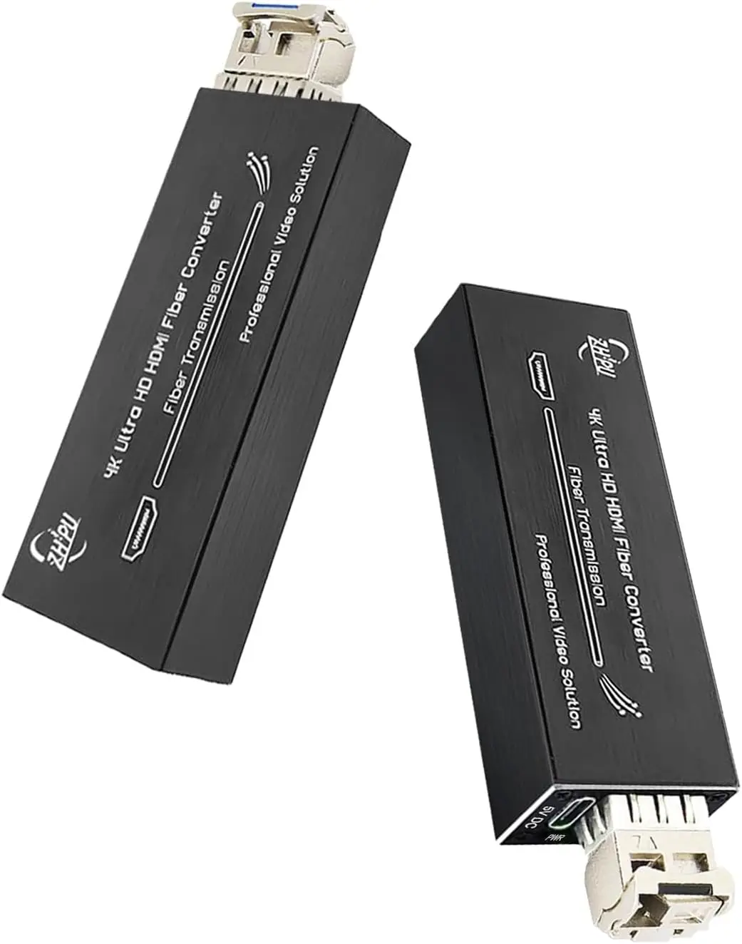 

Mini 4K HDMI Fiber Converter Supporting 4K*2K@30Hz Resolution, Uncompressed HDMI Video Fiber Extender with 10G SFP Modules,